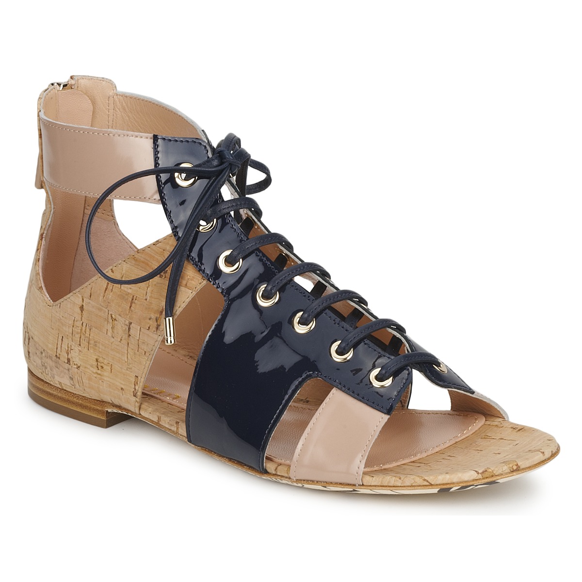Sapatos Mulher Sandálias John Galliano AN6379 Azul / Bege / Rosa