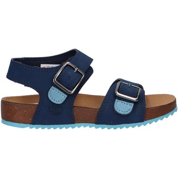 Sapatos Rapaz Sandálias Super Timberland A4349 CASTLE ISLAND Azul