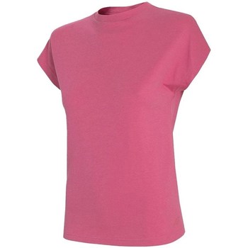 Textil Mulher T-Shirt HAIDEN curtas 4F TSD038 Rosa