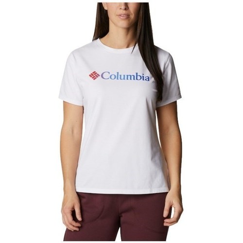 Textil Mulher T-Shirt mangas curtas Columbia Un Matin dEté Branco