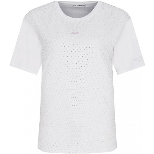 Textil Mulher T-shirts e Pólos Guess W0BI0L K7DN0 Branco