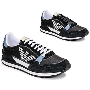 Sapatos Homem Sapatilhas Emporio Armani ANIMA Preto / Azul / Maroon