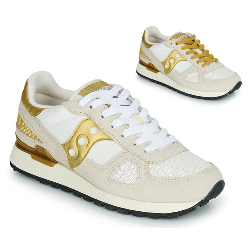 Sapatos Mulher Sapatilhas Saucony SHADOW ORIGINAL Branco / Ouro