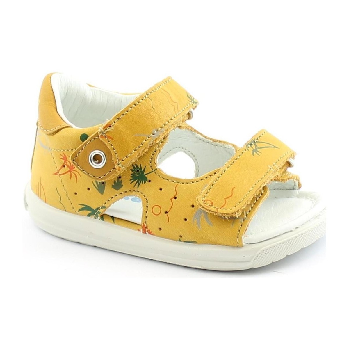 Sapatos Criança Sandálias Naturino FAL-E21-500826-MA Amarelo