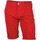 Textil Homem Shorts / Bermudas Plimsolls CROSS JEANS JJ1R4025C White  Vermelho