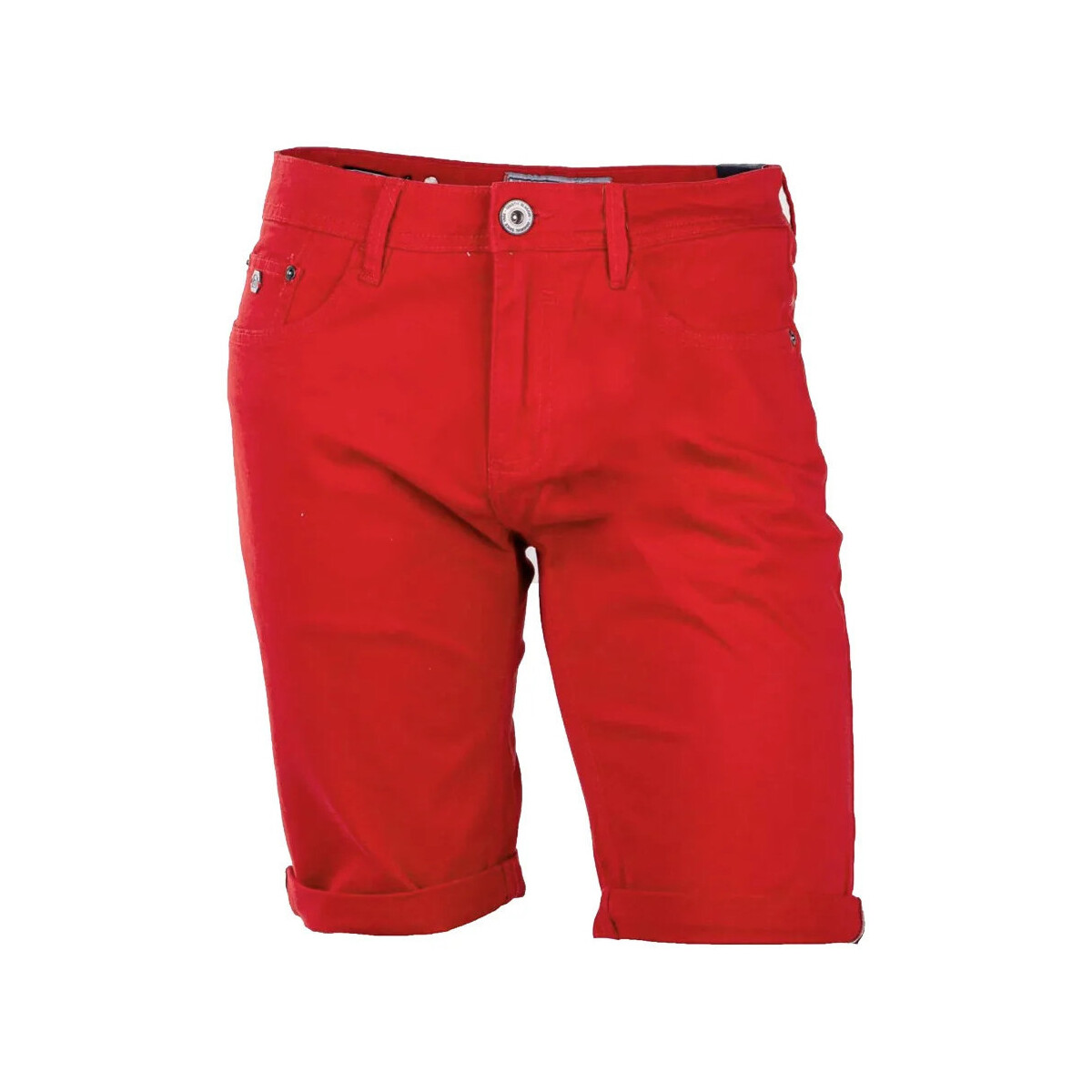 Textil Homem Shorts / Bermudas Plimsolls CROSS JEANS JJ1R4025C White  Vermelho