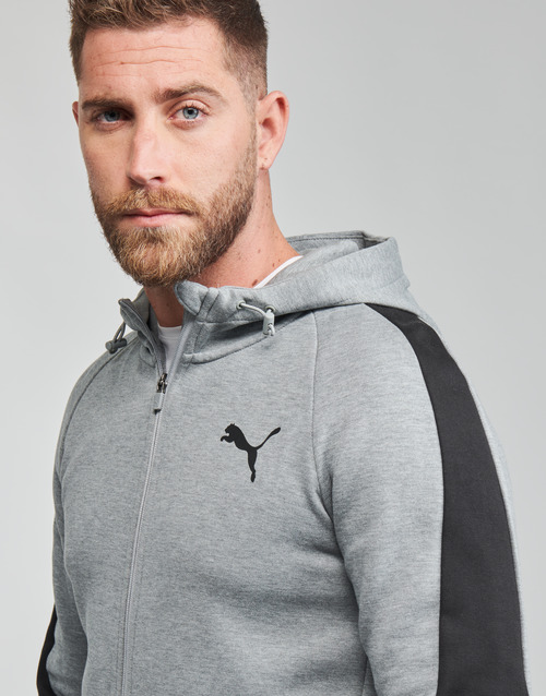 Puma EVOSTRIPE CORE FZ HOODIE Cinza / Preto