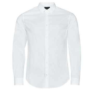 Textil Homem Camisas mangas comprida Emporio Armani 8N1C09 Branco