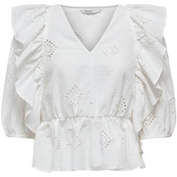 Textil Mulher camisas Only  Blanco