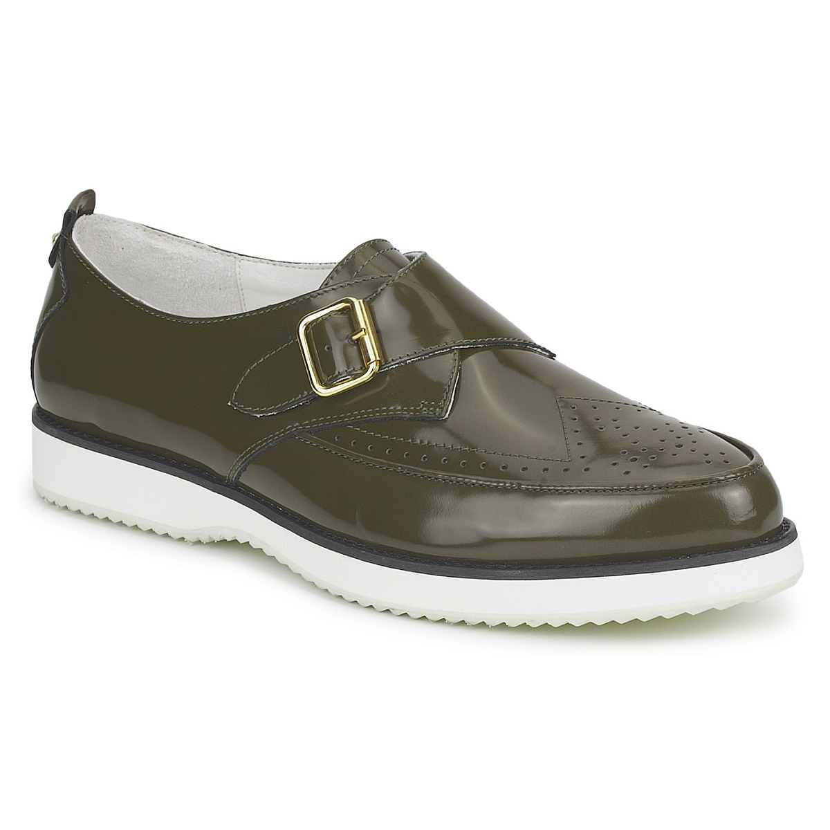 Sapatos Mulher Alexander McQueen Deck Plimsoll high-top sneakers 308658 Verde
