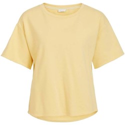Textil Mulher T-Shirt mangas curtas Vila  amarillo