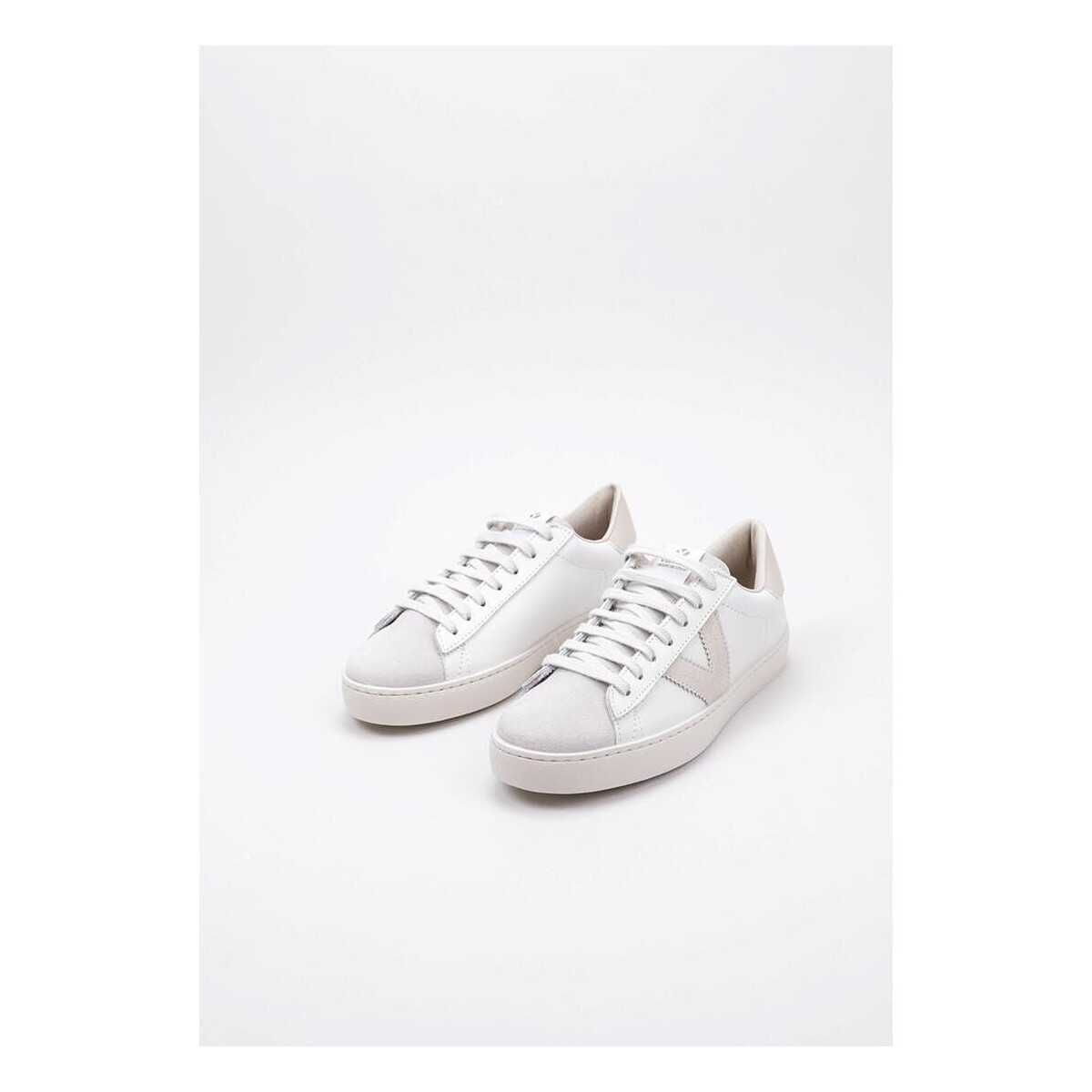 Sapatos Sapatilhas Victoria BERLIN PIEL CONTRASTE Branco
