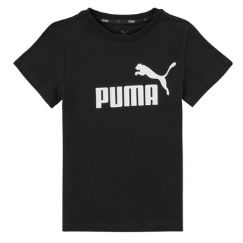 Textil Rapaz T-Shirt mangas curtas Puma ESSENTIAL LOGO TEE Preto