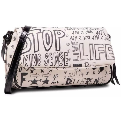 Malas Mulher Bolsa tiracolo Desigual BOLS_HANSMADE TROMSO  1001 CRUDO 21SAXP68 Branco