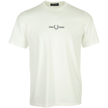 Fred Perry Embroidered T-Shirt Bege