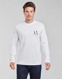 Textil Homem T-shirt mangas compridas Armani Exchange 8NZTPL Branco