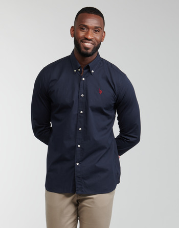 Textil Homem Camisas mangas comprida U.S Polo Assn. DIRK 51371 EH03 Marinho