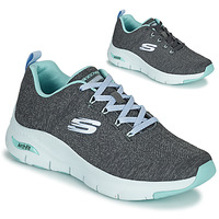 Sapatos Mulher Sapatilhas Skechers ARCH FIT Cinza / Azul