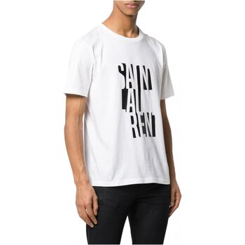 Textil Homem T-Shirt mangas curtas Yves Saint Laurent BMK577121 Branco