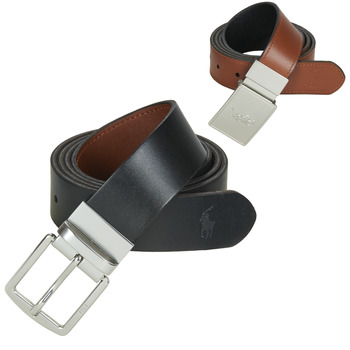 Acessórios Homem Cinto Polo Ralph Lauren Reversible Belt Gift Set Preto / Castanho