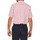 Textil Homem Camisas mangas curtas Pierre Cardin CH MC CARREAU GRAPHIQUE Branco / Vermelho