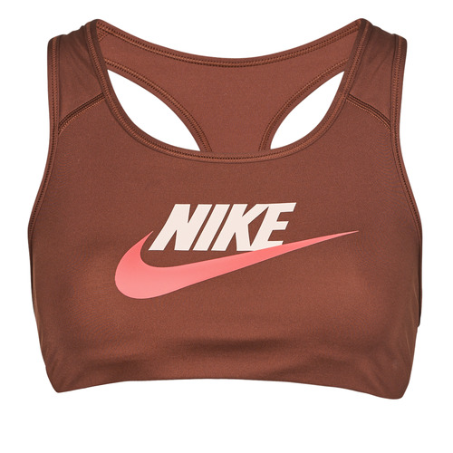 Textil Mulher Tops e soutiens de desporto Nike women W NK DF SWSH CB FUTURA GX BRA Castanho