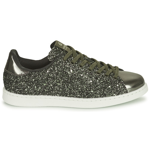 Victoria TENIS GLITTER Cáqui / Prata
