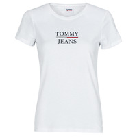 Textil Mulher T-Shirt mangas curtas Tommy Jeans TJW SKINNY ESSENTIAL TOMMY T SS Branco
