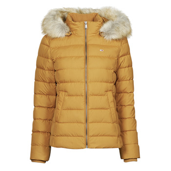 Textil Mulher Quispos Tommy Jeans TJW BASIC HOODED DOWN JACKET Mostarda