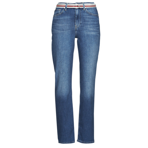 Textil Mulher Calças Jeans About Tommy Hilfiger NEW CLASSIC STRAIGHT HW A LEA Azul