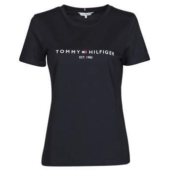 Textil Mulher T-Shirt mangas curtas Tommy Hilfiger HERITAGE HILFIGER CNK RG TEE Marinho