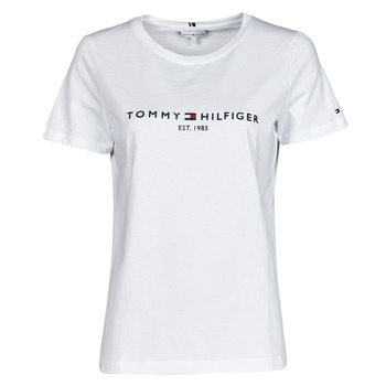 Textil Mulher T-Shirt mangas curtas Tommy Hilfiger HERITAGE HILFIGER CNK RG TEE Branco