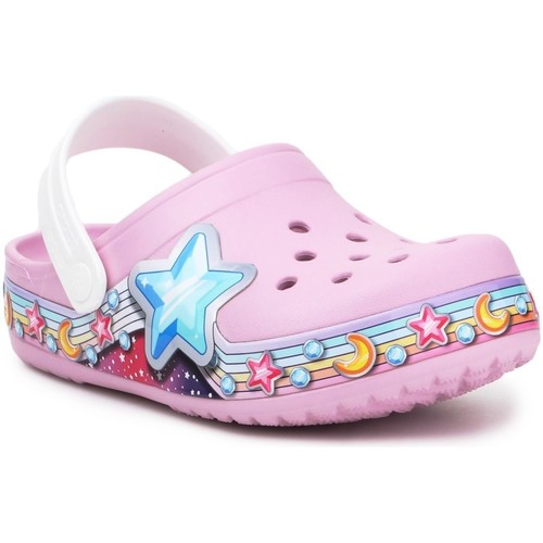 Sapatos Rapariga Sandálias Crocs FL Star Band Clog 207075-6GD Violeta