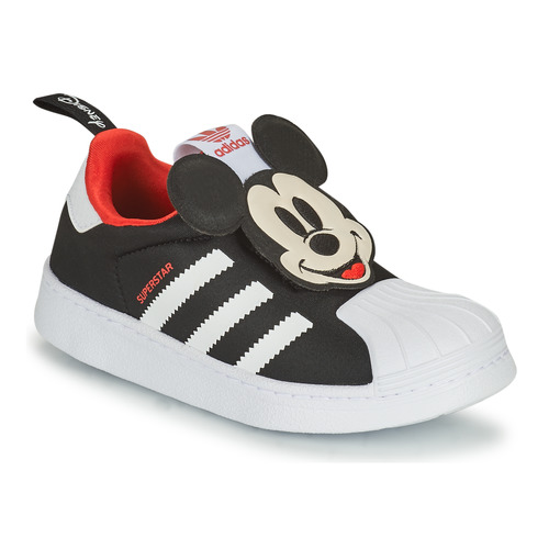 Sapatos Rapaz Sapatilhas adidas Kid Originals SUPERSTAR 360 C Preto / Mickey