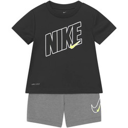 Textil Rapaz Conjunto Nike grey - Tuta nero 66H589-G0R NERO