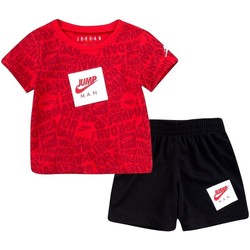 Textil Rapaz Conjunto Nike cork - Tuta nero/rosso 65A358-023 NERO-ROSSO