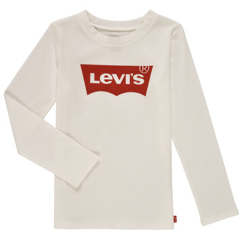 Textil Rapariga T-shirt mangas compridas Levi's LS BATWING TEE Branco