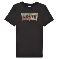 Textil Rapaz T-Shirt mangas Warehouses Levi's SHORT SLV GRAPHIC TEE SHIRT Preto