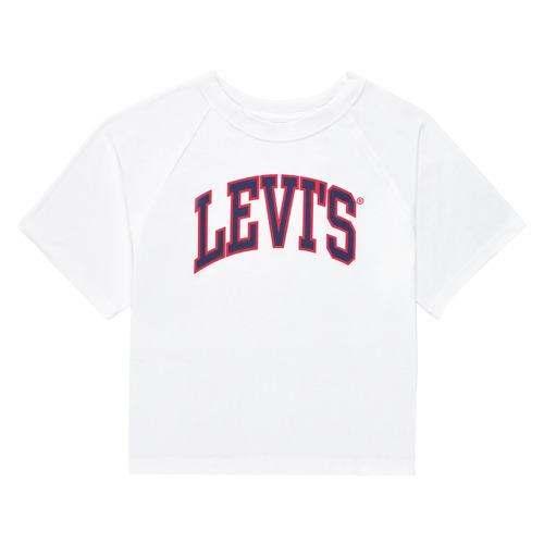 Textil Rapariga T-Shirt mangas curtas Levi's SS RGLAN HGH RISE TE SHIRT Branco