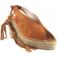 Sapatos Mulher Multi-desportos Olivina Sandália de senhora BEBY 19072 em couro Castanho