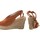 Sapatos Mulher Multi-desportos Olivina Sandália de senhora BEBY 19072 em couro Castanho