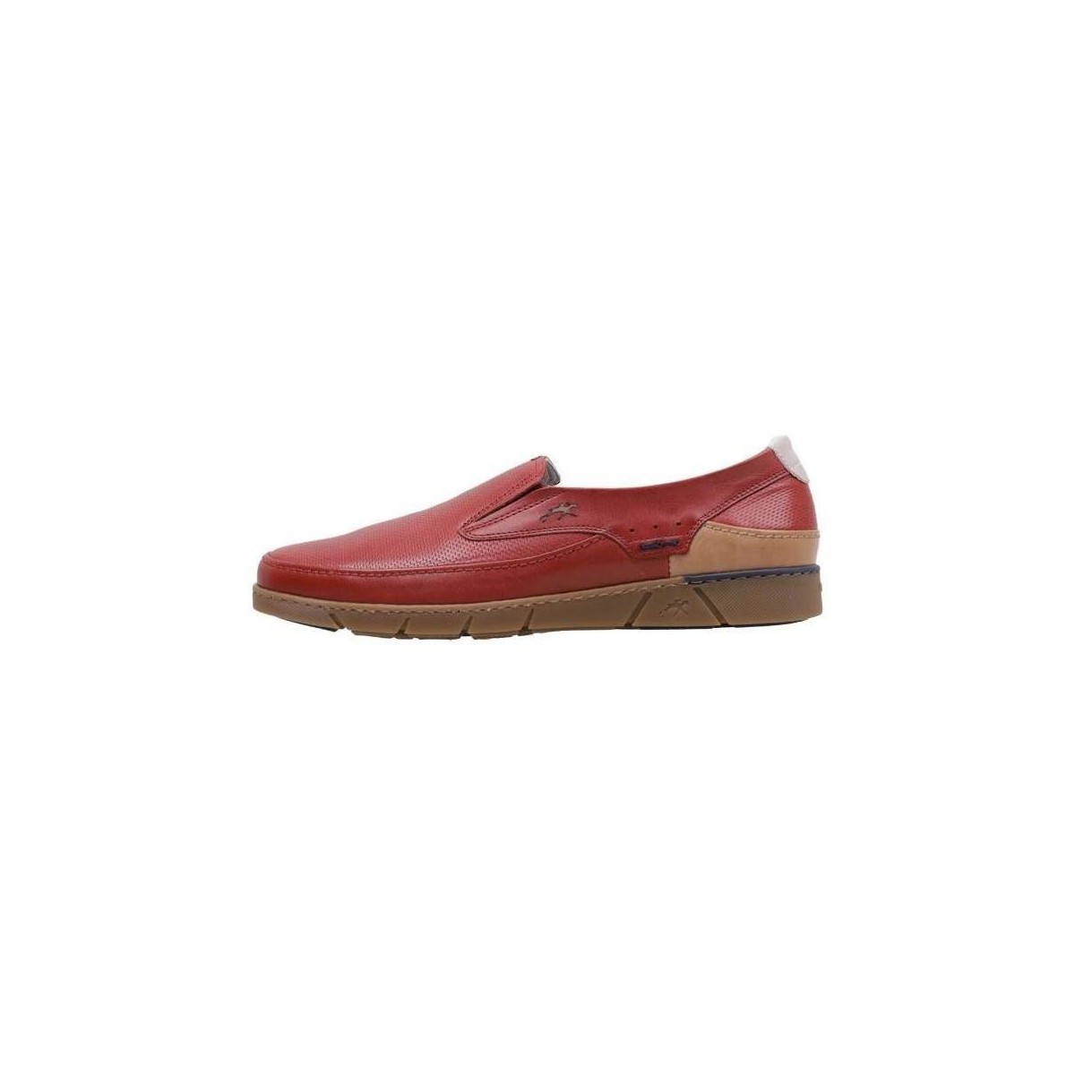 Sapatos Homem Mocassins Fluchos F1157 Vermelho