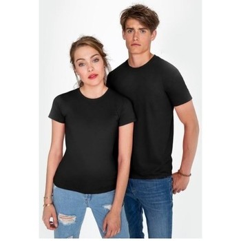 Sols PACK 3 CAMISETAS NEGRAS COTTON-CUELLO REDONDO Preto