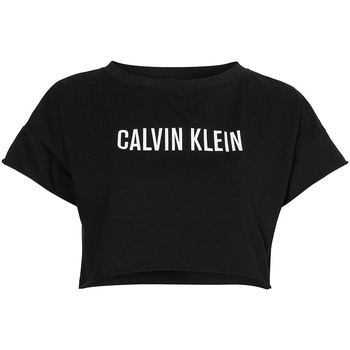Textil Mulher Tops / Blusas Calvin Klein Jeans KW0KW01346 Preto