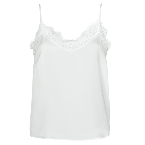 Textil Mulher R-evenge T-shirt rib-trimmed Sans Manches Logo Ikks FILON Branco