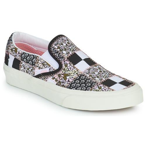 Sapatos Slip on Wristle Vans Classic Slip-On Preto / Branco / Rosa
