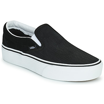 Sapatos Mulher Slip on Vans Classic Slip-On Platform Preto / Branco