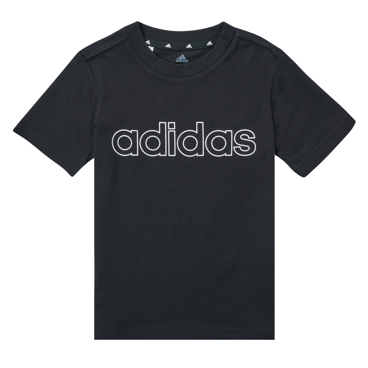 Textil Rapaz T-Shirt mangas curtas Adidas apparel Sportswear SAMINA Preto