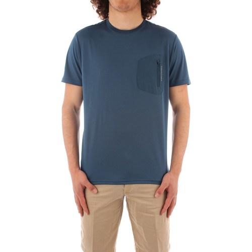 Textil Homem T-shirt avec imprimé et surpiqûres Noir délavé North Sails 692735 Azul