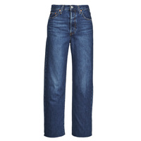 Textil Mulher Calças Short Jeans Levi's RIBCAGE STRAIGHT ANKLE Azul